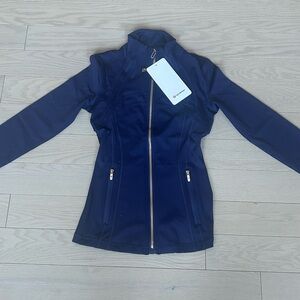 Navy and gold zipper lululemon define jacket